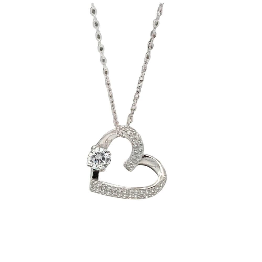 Sofia Heart Necklace color silver